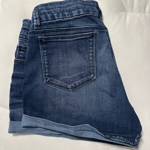 Classic Dark Wash Denim Shorts